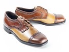 Unworn 70s   Jarmen 9d Brown And Tan Spectator Blucher Vintage Nos Vintage