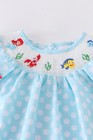 Boutique Princess Little Mermaid Ariel Embroidered Smocked Dress