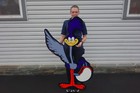 Roadrunner Plymouth Great Sign  Huge Steel Die Cut 55  Tall Mopar Beep-beep