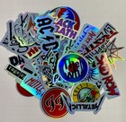 50 Large Classic Rock Stickers 50s 60s 70s 80s 90s Rock   Roll Waterproof Large