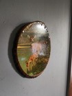 Vintage Wall Art Image Of Deer   Fawn Drinking On Piece Of Wood With Bark 