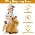 Iplay  Ilearn Bouncy Pals Hopping Horse  Toddler Girl Boy Large  Yellow