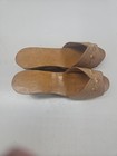 Vintage Wood Carved Wedge Shoes