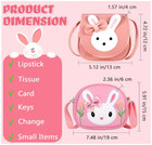 14 Pcs Rabbit Purse Set For Little Girls Princess Costume Dress Up Pretend Play