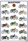 Bultaco Motorcycles Poster  17 Models  -  Spanish Motorbikes   Motorcycles