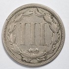 1870 Three Cent Nickel Fine  f 
