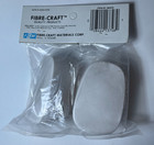 Vintage The Original Doll Baby T-strap Shoes  7376 Fibre-craft 1984 White New