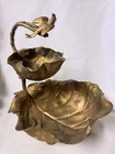 Antique Wmf European Art Nouveau Gold Plated Two Tiered Tray Botanical Germany 