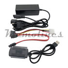 Sata Pata Ide To Usb2 0 Converter Power Adapter Cable For 2 5 3 5inch Hard Drive