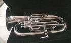 Euphonium 4 Valve Of Pure Brass In Silver Chrome Polish case Box  Free Shipping