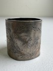Antique Gorham Sterling Silver Napkin Ring Flowers Pattern Engraving 28 Grams
