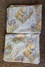 Vintage Disney Classic Winnie The Pooh Honey Pot Window Valance Pair 84  X 15 