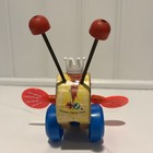 Vintage Fisher Price Queen Buzzy Bee Wooden Pull Toy - 1960s Era Classic Toy