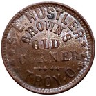  1863  Troy Oh-880-c-3a  r-3  S E Hustler Civil War Merchant Token
