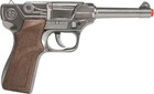 Gonher German Luger Style Police 8 Shot Diecast Cap Gun Made In Spain
