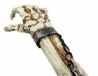 Chained Skull Shackled Skeleton Hand Arm Back Scratcher Figurine 15 25 l Resin