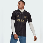 Nwt Adidas Youth 2021 Lacf Black Home Jersey Pro Soccer - Size Large