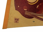 Vintage 1970s Nfl Minnesota Vikings Full Size Pennant With Logo 2 Bar Helmet