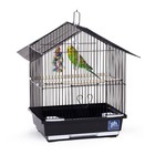 Prevue Pet Parakeet Manor Bird Cage With Handle Easy Storage Black