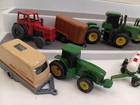 Lot Of Ertl John Deere Tractor Farm Equipment 8 Pieces Read See Pics