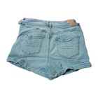 American Eagle Mom Shorts Womens 10 High Rise Stretch Denim Cuffed Jean Jorts