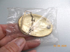 Unused Masonic Traditional Square And Compass Oval Belt Buckle