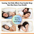Vplanley Anti Snore Chin Strap Snoring Aid Non-stick Hair Anti Fade Black