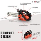 V-modest 12  14  Bar Compact Top Handle Gas Chainsaw 25cc 2-stroke Climbing Saw