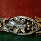Scroll Leaf Berry Carving Pediment 15 35 Antique French Architectural Salvage