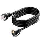 50 Amp Generator Cord 25ft And Power Inlet Box Nema 14-50p To Ss2-50r Etl Listed