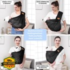 Vrbabies Baby Sling Carrier Black