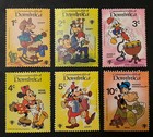 Travelstamps  1979 Dominica Stamps - Disney Characters Partial Set Lot Of 6 Mnh 