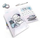 Rare Tcmc The Coffee Monsterz Co Stationery Love - Plastic File Folder