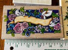 Sandi Gore Evans  Mary Engelbreit Stamp Lot  4  Floral Plants Vine Border Heart