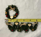 Vintage Dollhouse Artisan Christmas Country Wreath   Garland Set 1 12 Miniature