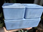 Vintage Delphite Jeannette Canister Fridgies W lids Gorgeous Full Set