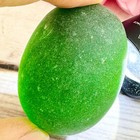 Magic River Rock Cave Gems Healing Stone Leklai Naga Egg Green Thai Amulet 18239