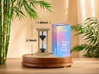 Black Sand Timer 5min Wood Sandglass Clock - Modern Hourglass Watch With100     