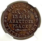 1863 New York Thomas White Butcher Civil War Store Token Ngc 65 Bn F-630ch-1a