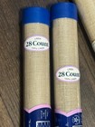 Lot Of 7 Cross Stitch Fabric Charles Craft Irish Linen 28 Count Tea Dyed  Black
