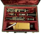Antique A Fontaine Clarinet Grenadilla Wood In Case Made In France