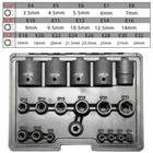 19pc E Torx Socket Set 1 4  3 8  1 2  Drive Female External Star Sockets E4-e32