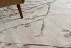 Hand Tufted Off White   Natural Beige Floral Rug -hand Tufted Botanical Area Rug