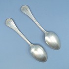 Murray Hill Hotel Silver Pair Teaspoons Reed   Barton 1904 Modern Art Nouveau