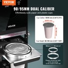 Vevor Fully Automatic Sealing Machine Tea Cup Sealer 500-650 Cups h 180 Mm Black
