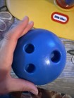 Vintage Little Tikes Bowling Set  6 Clear Rattle Pins And Bowling Balls 