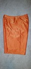 Vtg 80 s Electric Orange Shiny Shimmer Lycra Spandex Shorts Body Co m very Rare 