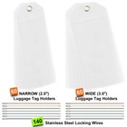  wholesale   120x  Reusable Cruise Luggage Tag etag Holder  60 Narrow   60 Wide 