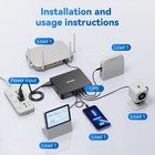 Portable Mini Ups For Wifi Router usb 5v   3 6a Dc Ups 12v   2a Battery Backup 9v   2a