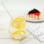 100 Pcs 7 24 Inch Silver Glitter Plastic Swizzle Sticks Cocktail Stirrers